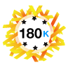 180K Karma - Has at least 180,000 karma points.